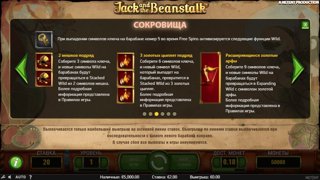 Игра Jack and the Beanstalk