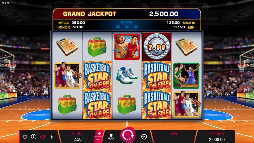 Игра Basketball Star on Fire Slot