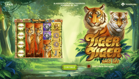 Yggdrasil и G Games представляют «Tiger Tiger» на тему джунглей